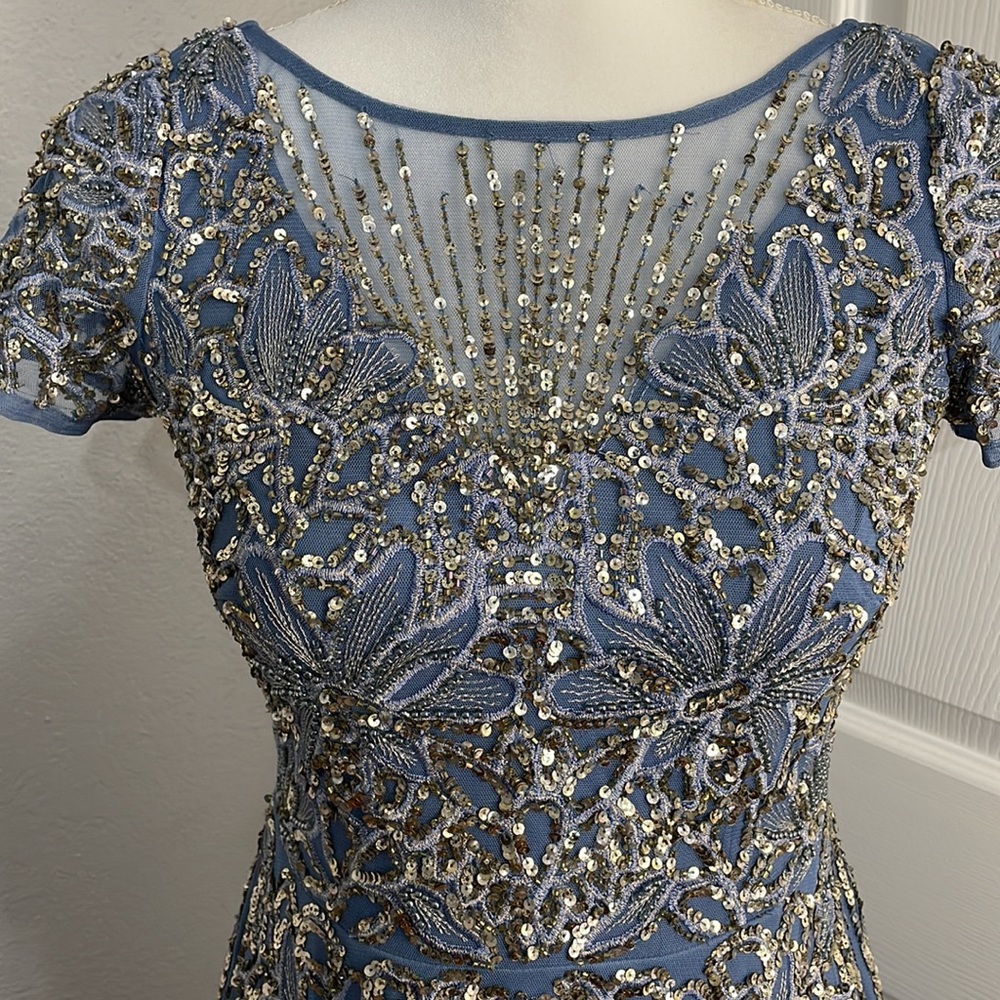 Aidan Maddox beaded cocktail dress size 0 - Picture 7 of 17